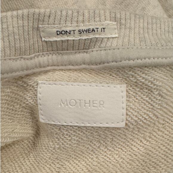 Mother The Loosen-Up Crop Embroidered Logo Sweatshirt Size Small - Picture 8 of 12